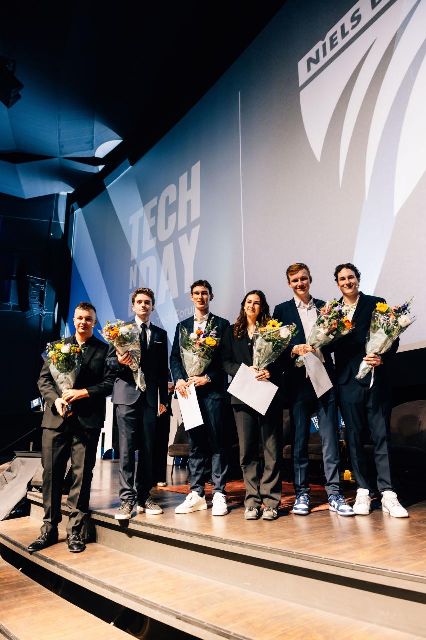 Tech Day organizing team on stage
