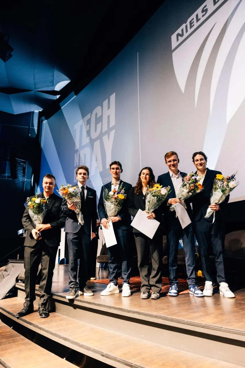 Tech Day organizing team on stage